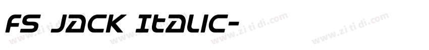 FS Jack Italic字体转换 FS Jack Italic字体转换